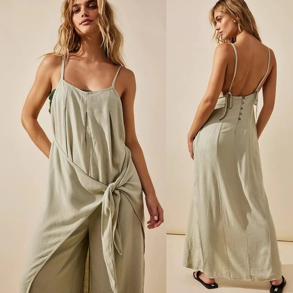 Free People Free-est Romantic Wrapped jumpsuit dress
